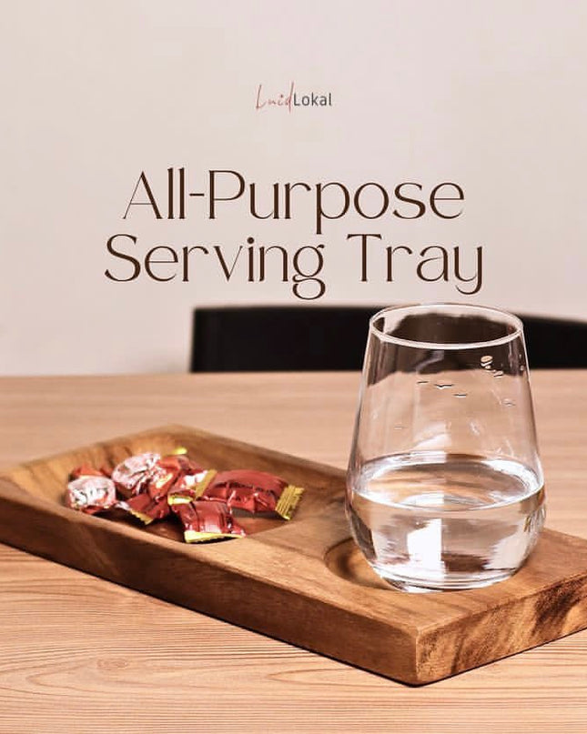 Luid Lokal All Purpose Snack Tray Acacia Wood