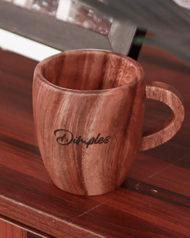 Luid Lokal  Mugs Beer Tankard Straight Coffee Choco Latte Acacia Wood