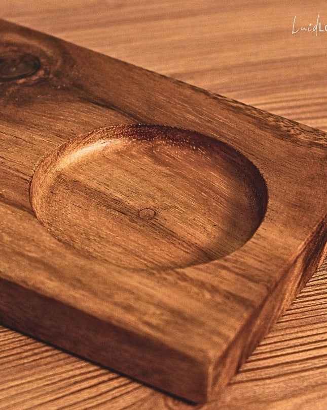Luid Lokal All Purpose Snack Tray Acacia Wood