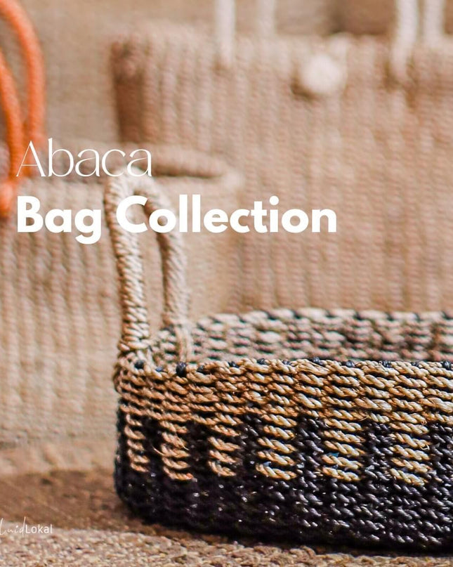 Luid Lokal Hand Bag Picnic Bag Tray Basket Handwoven Abaca