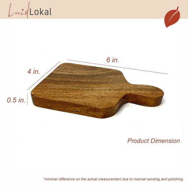 Luid Lokal Paddle Coasters Round Square Sampler Slider Block Acacia Wood