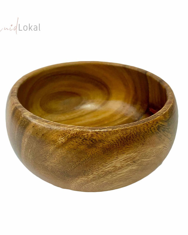 Luid Lokal Calabash Bowls Salad Snack Dish Server Acacia Wood