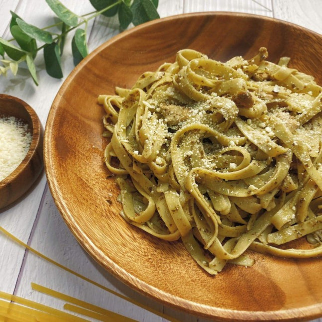 Luid Lokal Pasta Plate Serving Bowl Wide Shallow Acacia Wood