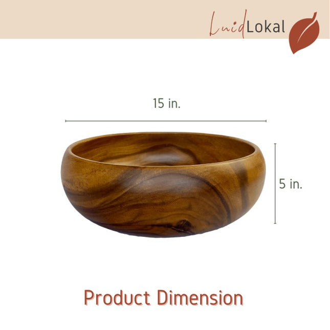 Luid Lokal Giant Calabash Bowl Acacia Wood