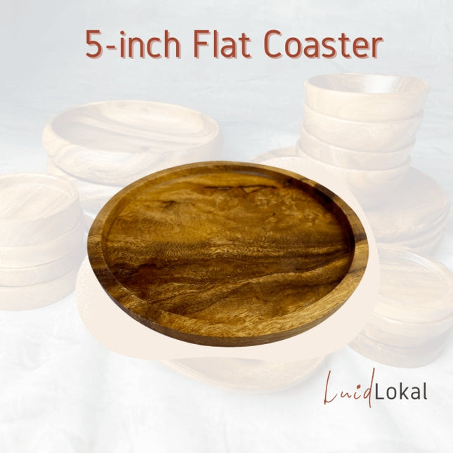 Luid Lokal Big Coaster Mugs Candles Pots Acacia Wood