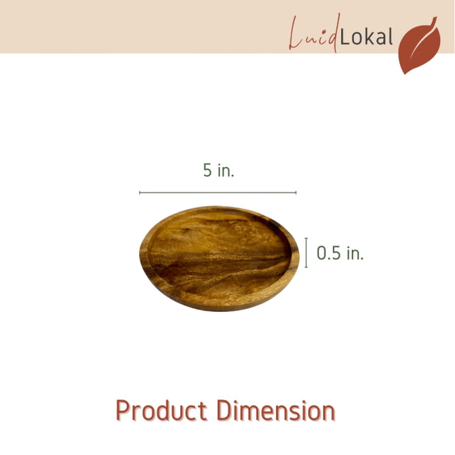 Luid Lokal Big Coaster Mugs Candles Pots Acacia Wood