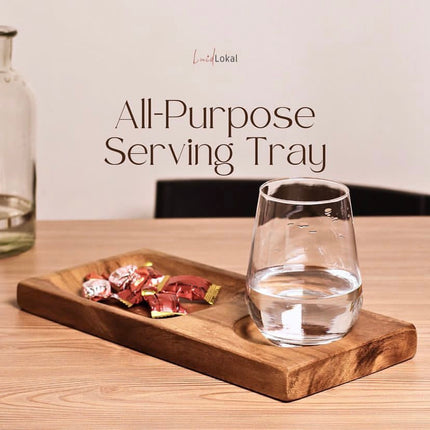 Luid Lokal All Purpose Snack Tray Acacia Wood