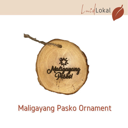 LUID LOKAL CHRISTMAS TREE HANGING ORNAMENTS DECORATION PASKO LANTERN PAROL LOCAL ITEMS ABACA ACACIA WOOD