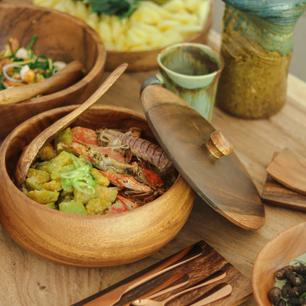 Match this Calabash w/ Cover with a rice spoon for serving rice and ulam for the family