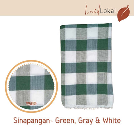 Luid Lokal Inabel Blanket Trambia Wasig Double Mat Table Cloth Loom-weaved Ilocos Poly Cotton Yarn