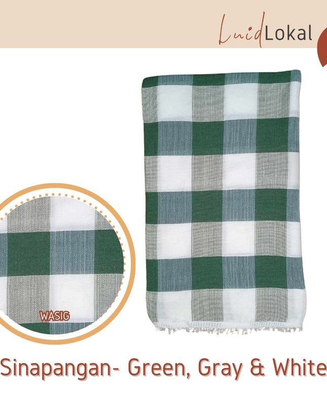 Luid Lokal Inabel Blanket Trambia Wasig Double Mat Table Cloth Loom-weaved Ilocos Poly Cotton Yarn