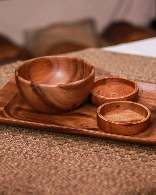 Luid Lokal Cozy Set Bundle Rectangle Tray Salad Bowl Condiment Dish