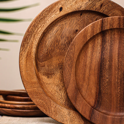LUID LOKAL CHARGER PLATE PARTY DINING DECOR ELEGANT RUSTIC TABLESCAPE ACACIA WOOD