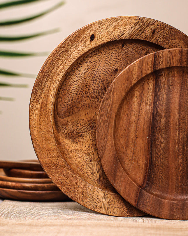 LUID LOKAL CHARGER PLATE PARTY DINING DECOR ELEGANT RUSTIC TABLESCAPE ACACIA WOOD