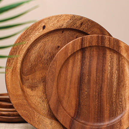 LUID LOKAL CHARGER PLATE PARTY DINING DECOR ELEGANT RUSTIC TABLESCAPE ACACIA WOOD