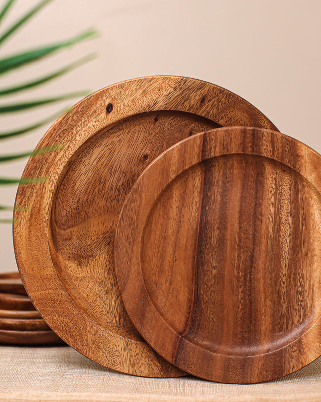 LUID LOKAL CHARGER PLATE PARTY DINING DECOR ELEGANT RUSTIC TABLESCAPE ACACIA WOOD
