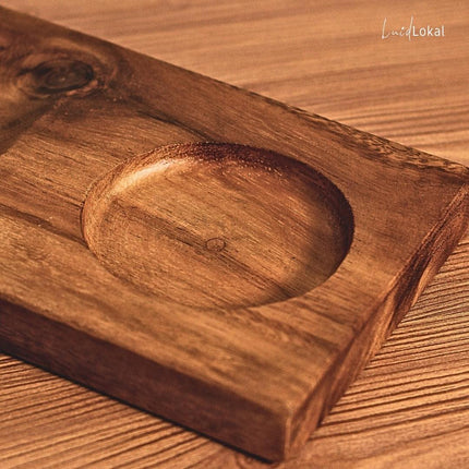 Luid Lokal All Purpose Snack Tray Acacia Wood