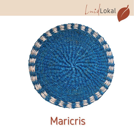 LUID LOKAL PLACEMAT RAINBOW PRIDE COLLECTION CHARGER  BRAIDED WOVEN ROPE NATURAL ABACA
