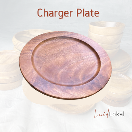 LUID LOKAL CHARGER PLATE PARTY DINING DECOR ELEGANT RUSTIC TABLESCAPE ACACIA WOOD