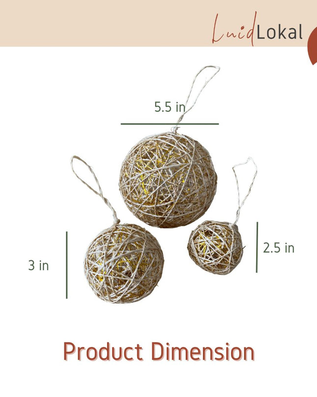 LUID LOKAL CHRISTMAS TREE HANGING ORNAMENTS DECORATION PASKO LANTERN PAROL LOCAL ITEMS ABACA ACACIA WOOD