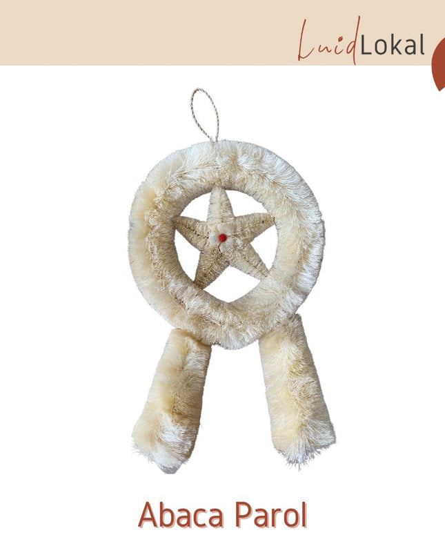 LUID LOKAL CHRISTMAS TREE HANGING ORNAMENTS DECORATION PASKO LANTERN PAROL LOCAL ITEMS ABACA ACACIA WOOD