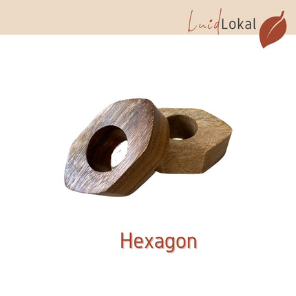 LUID LOKAL NAPKIN RINGS BUCKLE TABLE SETTING HOLIDAYS TABLESCAPE DECORATION ACACIA WOOD RAFFIA