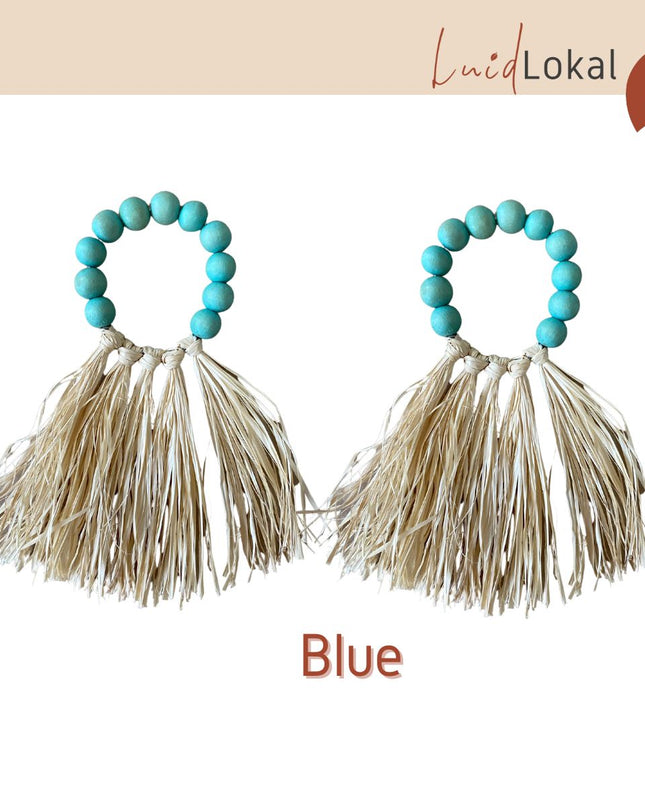 LUID LOKAL NAPKIN RINGS BUCKLE TABLE SETTING HOLIDAYS TABLESCAPE DECORATION ACACIA WOOD RAFFIA
