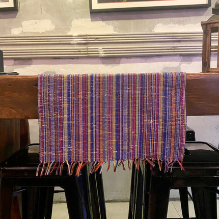 Luid Lokal Handwoven Yakan T'nalak Tennun Traditional Table Runner Abaca Textile