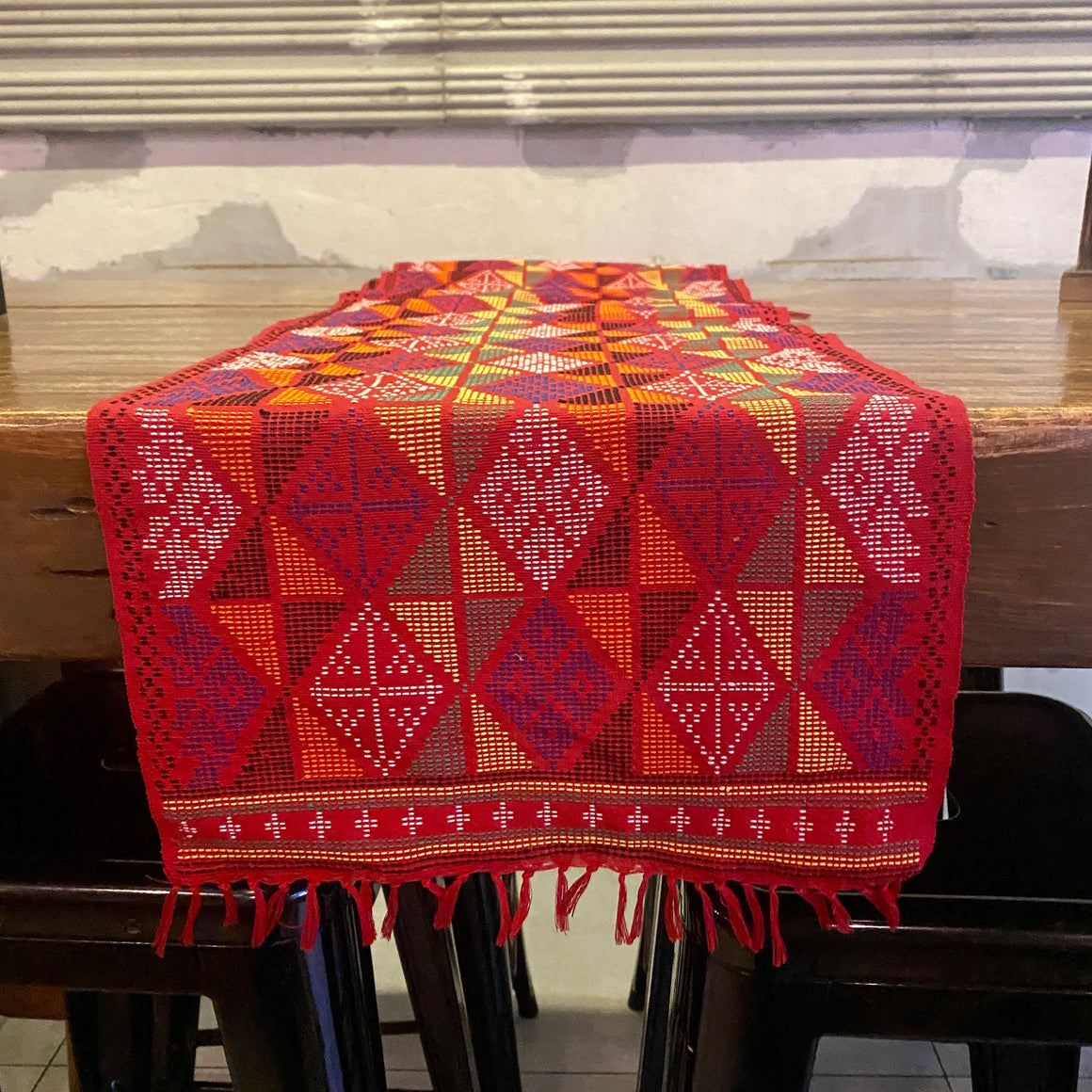 Luid Lokal Handwoven Yakan T'nalak Tennun Traditional Table Runner Abaca Textile