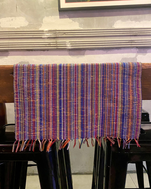 Luid Lokal Handwoven Yakan T'nalak Tennun Traditional Table Runner Abaca Textile