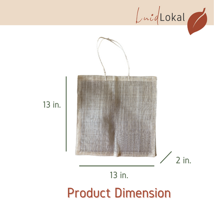 Luid Lokal Sinamay Abaca Natural Native Handicraft Gift Bag