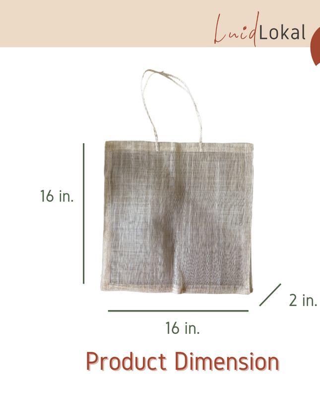 Luid Lokal Sinamay Abaca Natural Native Handicraft Gift Bag