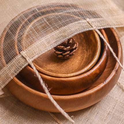 Luid Lokal Christmas Holiday Gift Bundle Calabash Bowls Pinch Bowl Kitchen Kahoy Acacia Wood