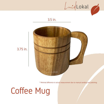 Luid Lokal Coffee Holiday Bundle Mug Dripper Coaster Coffee Grounds Gift Christmas Personalized Acacia Wood
