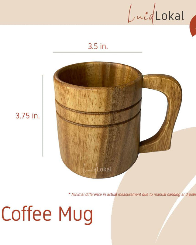 Luid Lokal Coffee Holiday Bundle Mug Dripper Coaster Coffee Grounds Gift Christmas Personalized Acacia Wood
