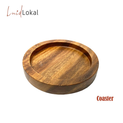 Luid Lokal Coffee Holiday Bundle Mug Dripper Coaster Coffee Grounds Gift Christmas Personalized Acacia Wood