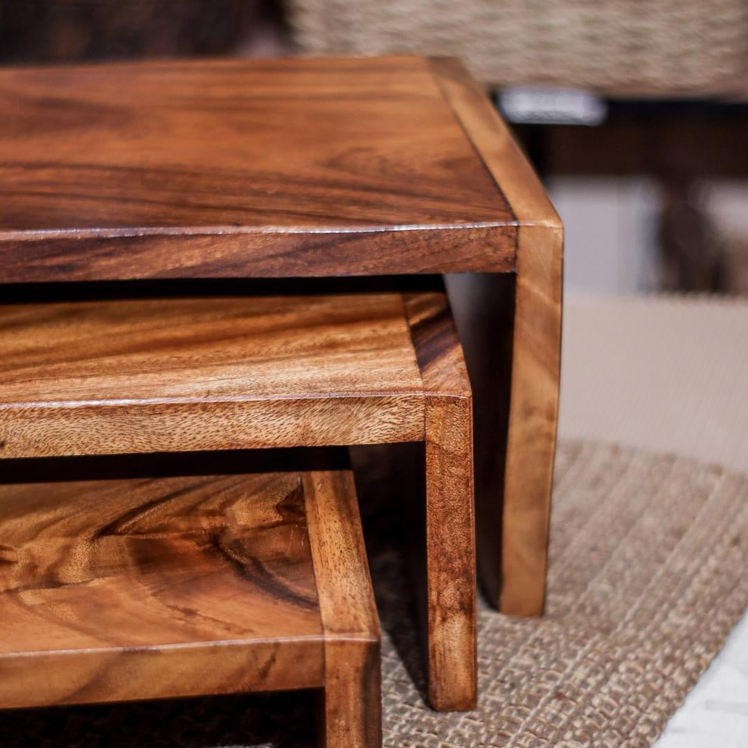 Luid Lokal Risers Nesting Style DIsplay Stand Cupcakes Display Catering Acacia Wood