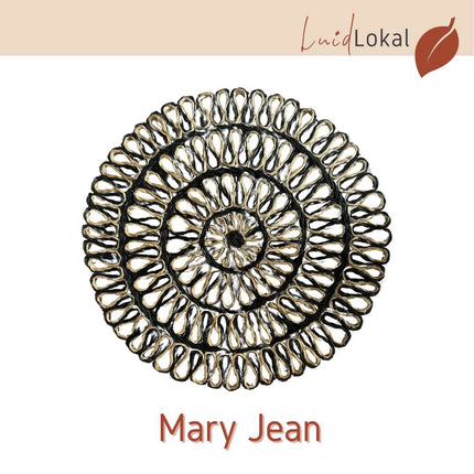 Luid Lokal Placemat Charger Braided Woven Rope Natural Abaca Raffia
