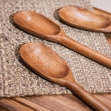 Luid Lokal Long Cooking Spoon Rounded Handle Acacia Wood