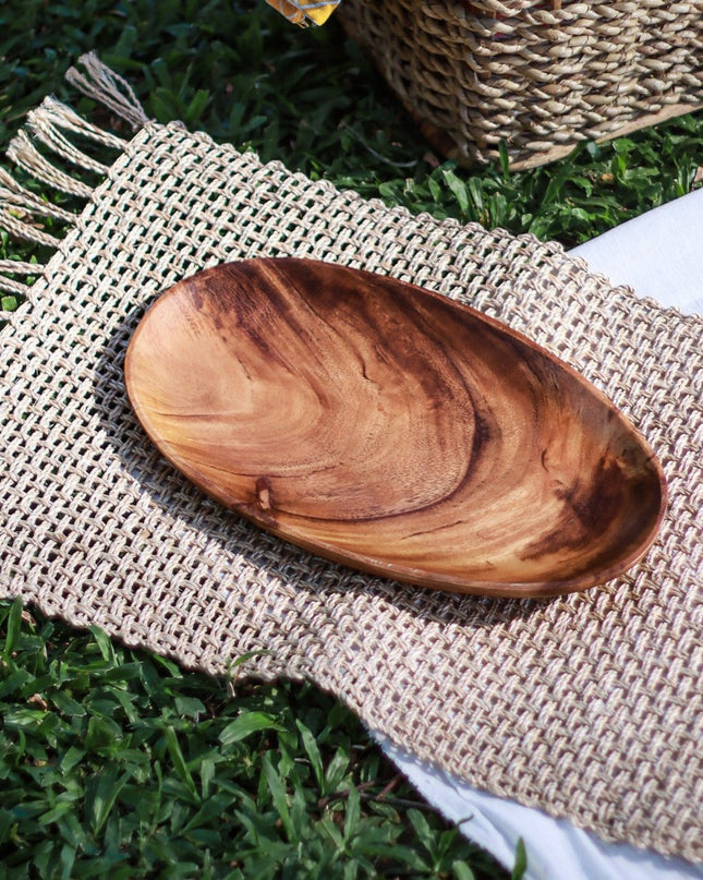LUID LOKAL ABACA PLACEMAT RECTANGLE DOUBLE WEAVE CHARGER BRAIDED WOVEN ROPE NATURAL ABACA
