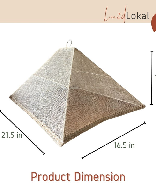 Luid Lokal Abaca Food Cover Mesh Food Tent Collapsible Foldable Aesthetic Local Abaca