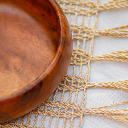 Luid Lokal Abaca Table Runner Potato Weave Handwoven Local Rustic Aesthetic