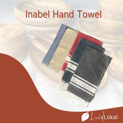 Luid Lokal Inabel Hand Towel Tambria Wasig Dish Towel Handweaved Ilocos Poly Cotton Yarn