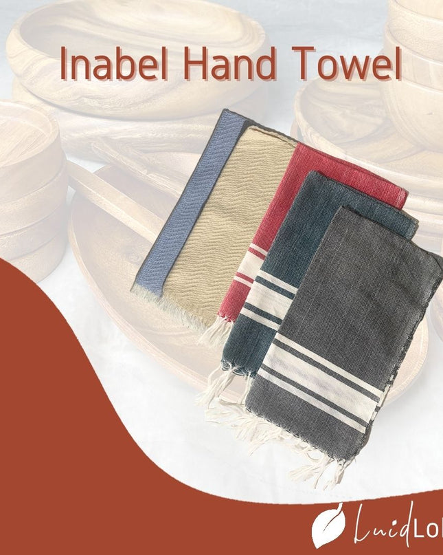 Luid Lokal Inabel Hand Towel Tambria Wasig Dish Towel Handweaved Ilocos Poly Cotton Yarn
