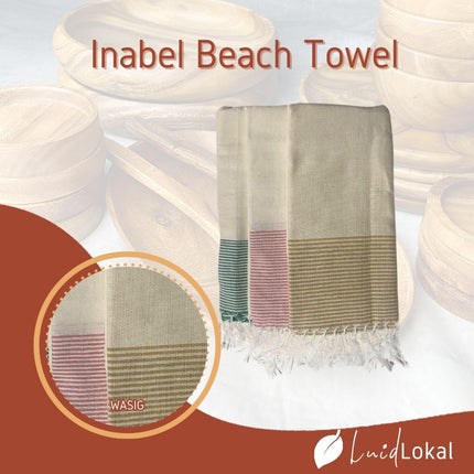 Luid Lokal Inabel Beach Towel Wasig Pool Handweaved Ilocos Poly Cotton Yarn