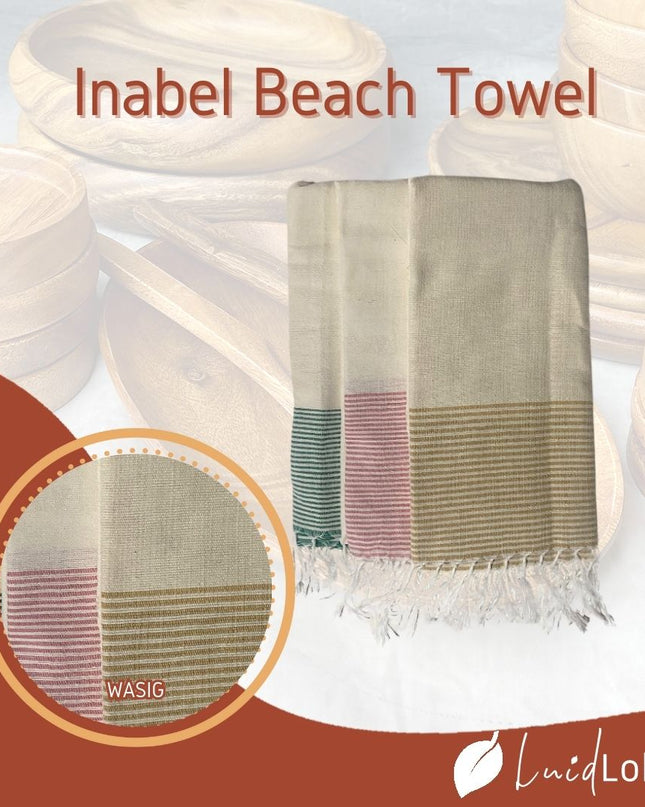 Luid Lokal Inabel Beach Towel Wasig Pool Handweaved Ilocos Poly Cotton Yarn