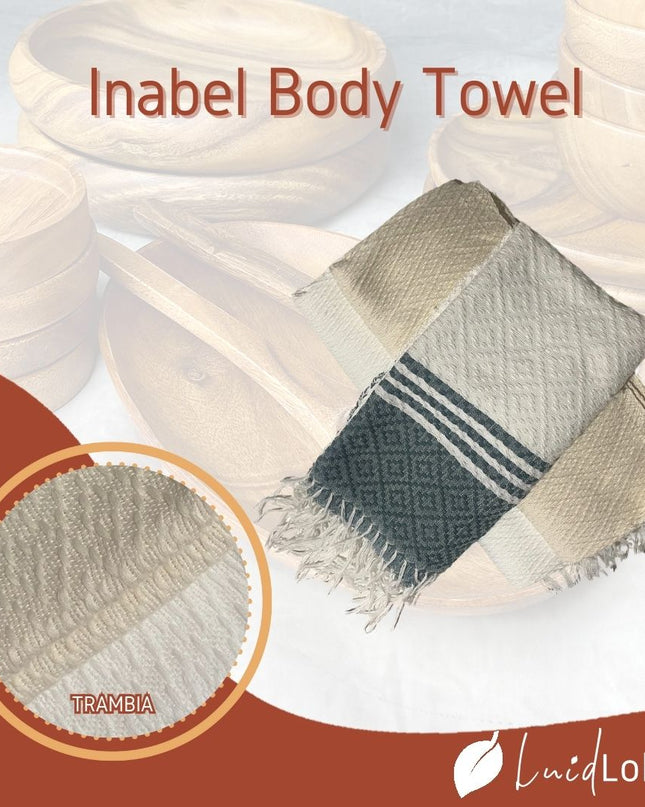 Luid Lokal Inabel Bath Towel Trambia Throw Blanket Pool Loom-weaved Ilocos Poly Cotton Yarn