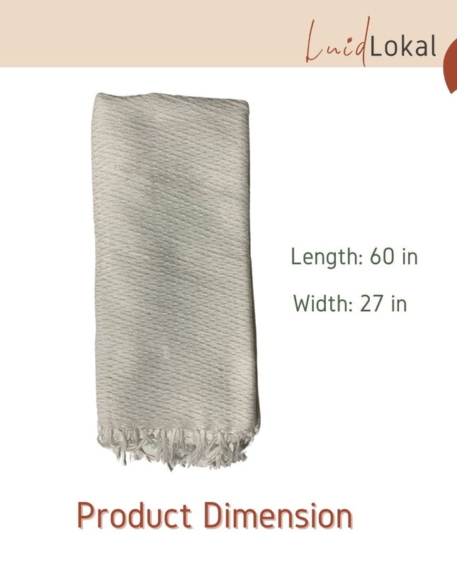 Luid Lokal Inabel Bath Towel Trambia Throw Blanket Pool Loom-weaved Ilocos Poly Cotton Yarn