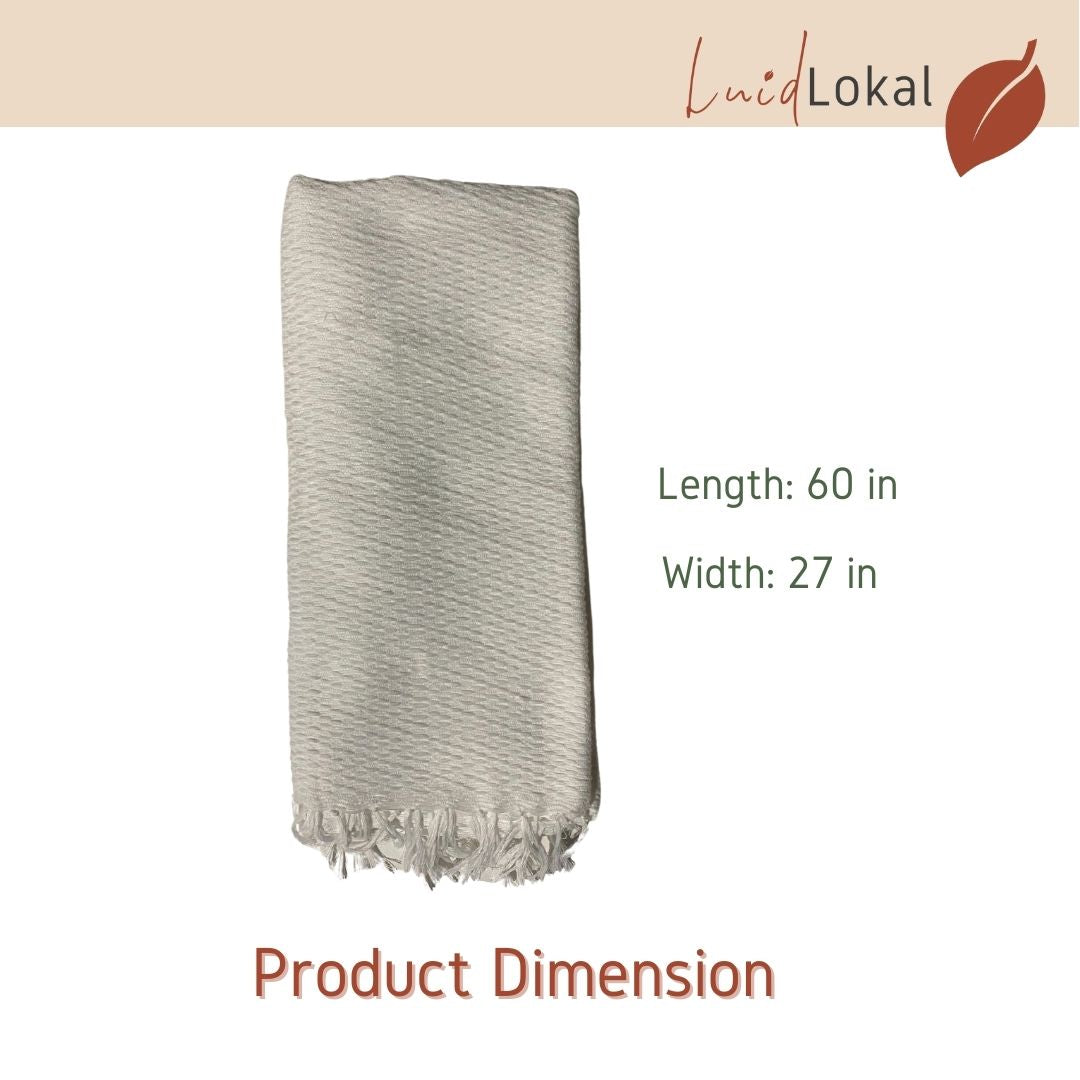 Luid Lokal Inabel Bath Towel Trambia Throw Blanket Pool Loom-weaved Ilocos Poly Cotton Yarn