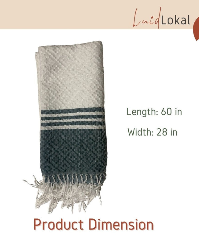 Luid Lokal Inabel Bath Towel Trambia Throw Blanket Pool Loom-weaved Ilocos Poly Cotton Yarn